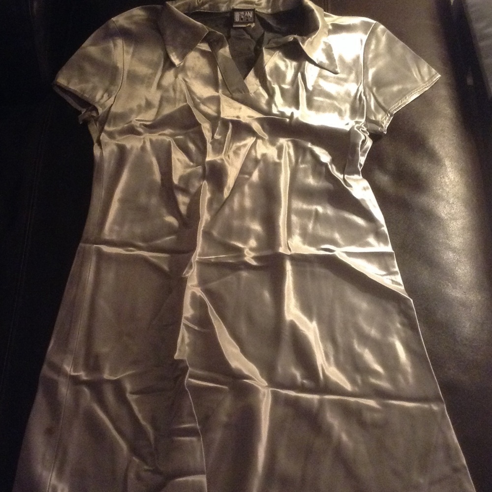 Silver cocktail dress
